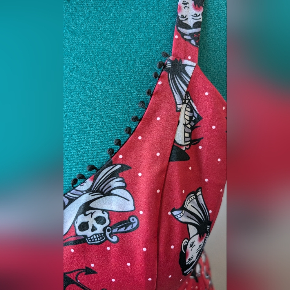Sourpuss pirate red dress NWOT XL - Picture 3 of 5